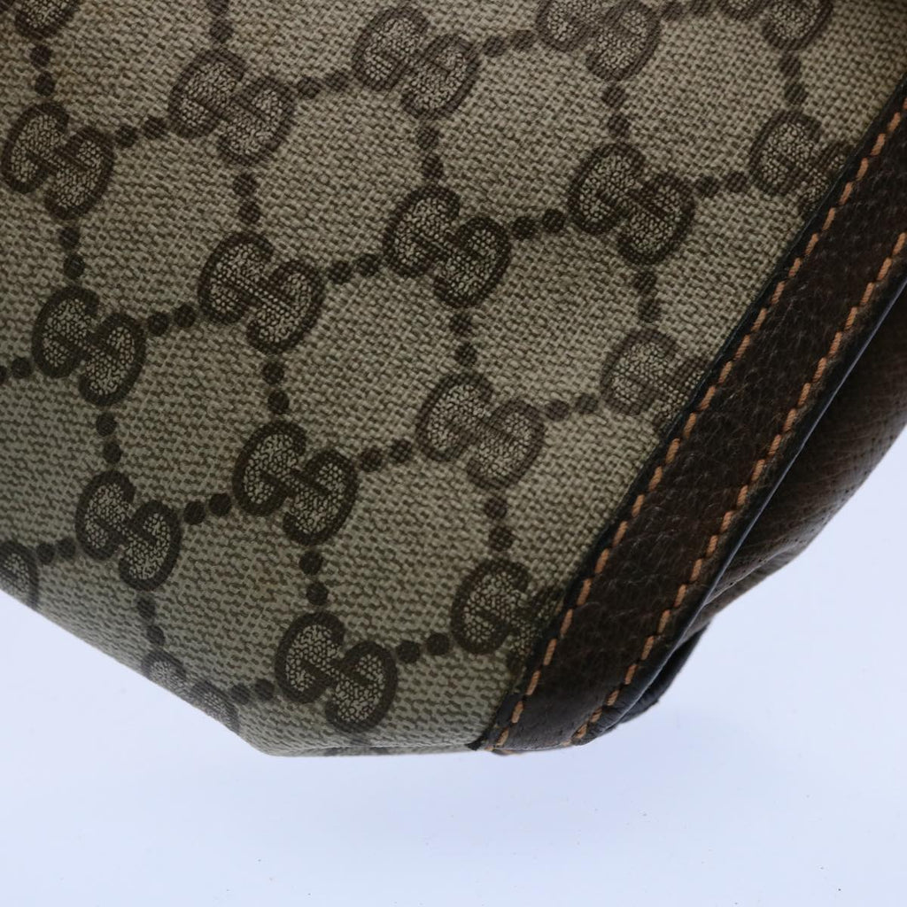 GUCCI GG Supreme Web Sherry Line Clutch Bag Beige Red Green 89 01 007 61533