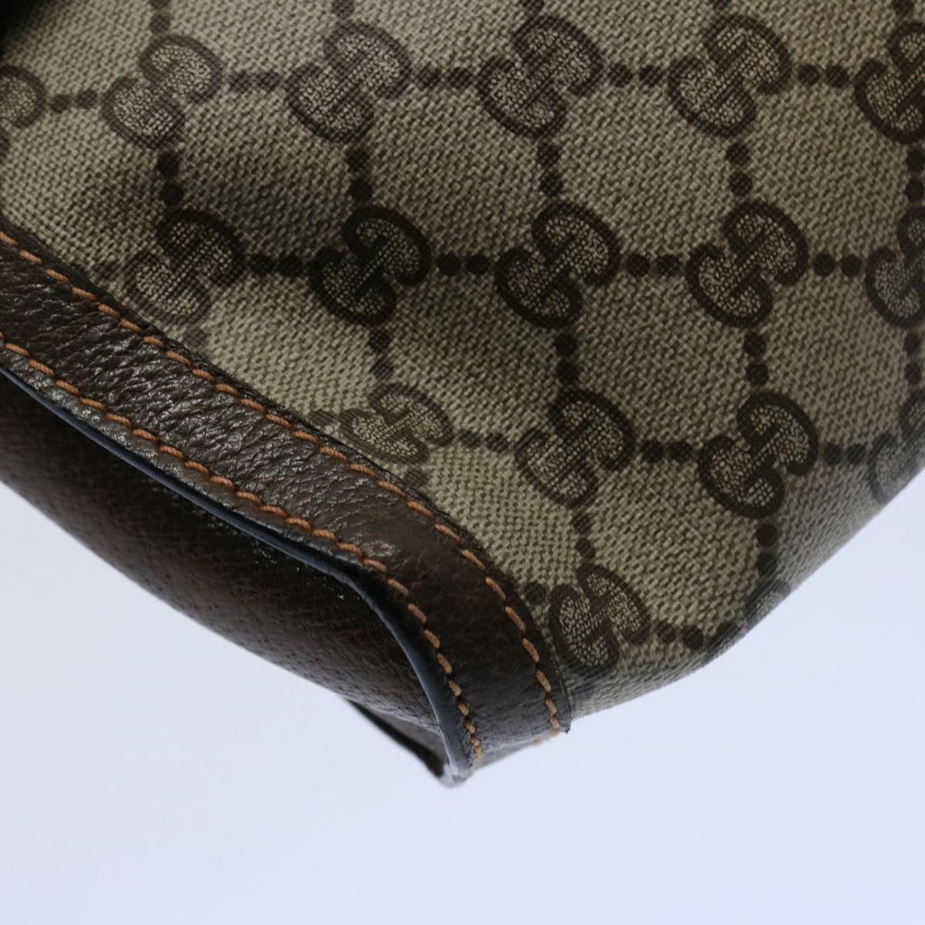 GUCCI GG Supreme Web Sherry Line Clutch Bag Beige Red Green 89 01 007 61533