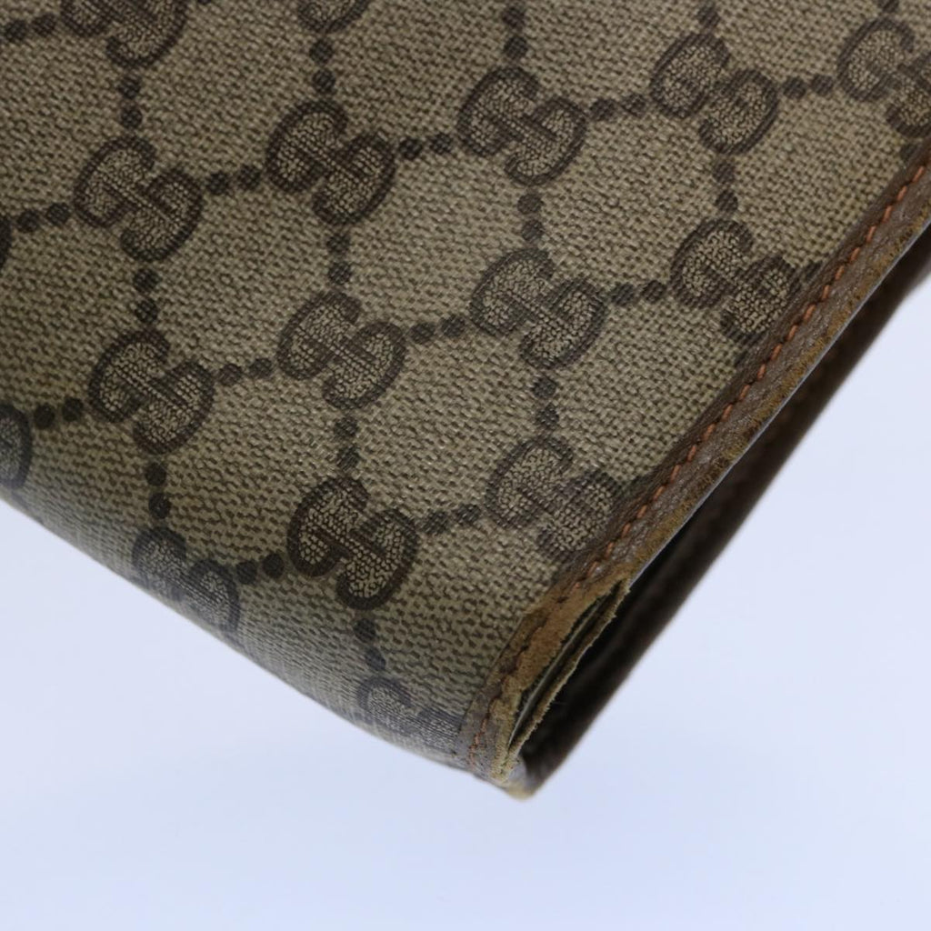 GUCCI GG Supreme Web Sherry Line Clutch Bag Beige Red Green 89 01 030 61534