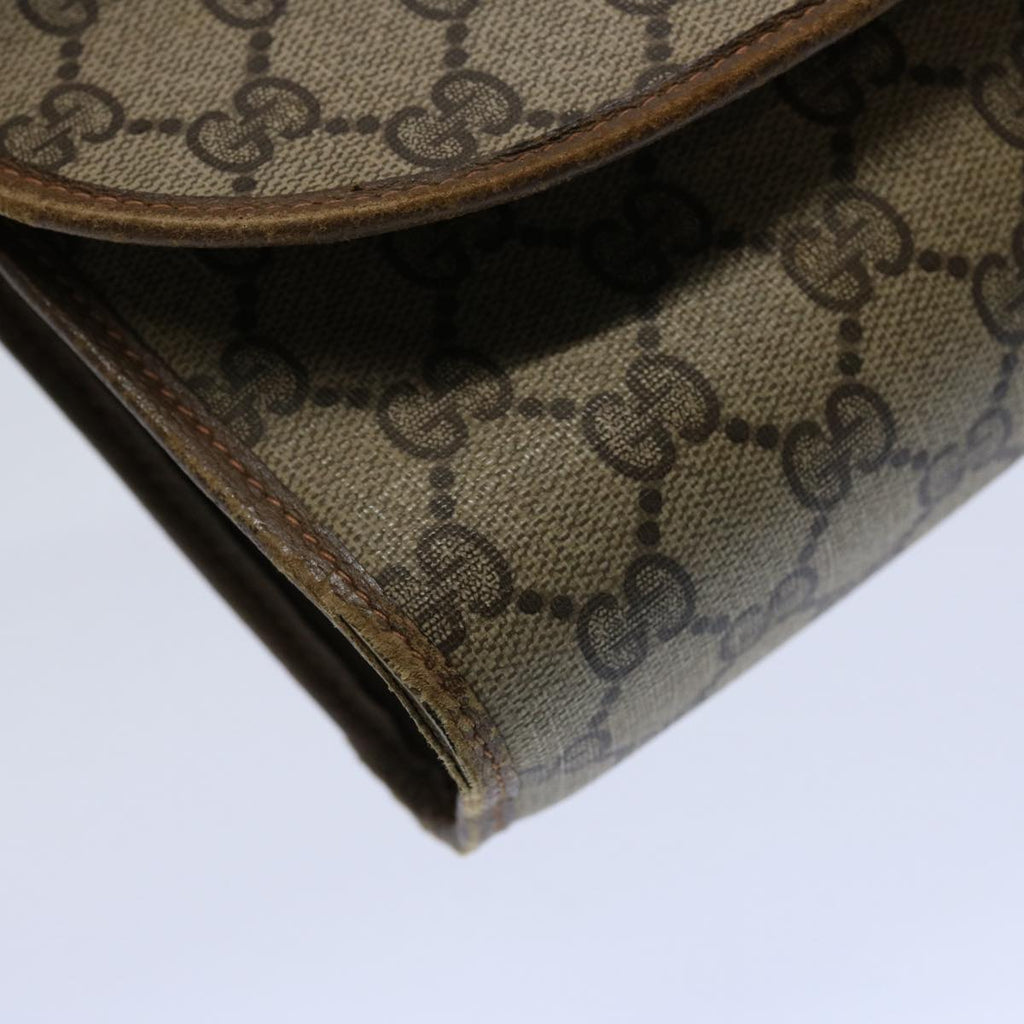 GUCCI GG Supreme Web Sherry Line Clutch Bag Beige Red Green 89 01 030 61534