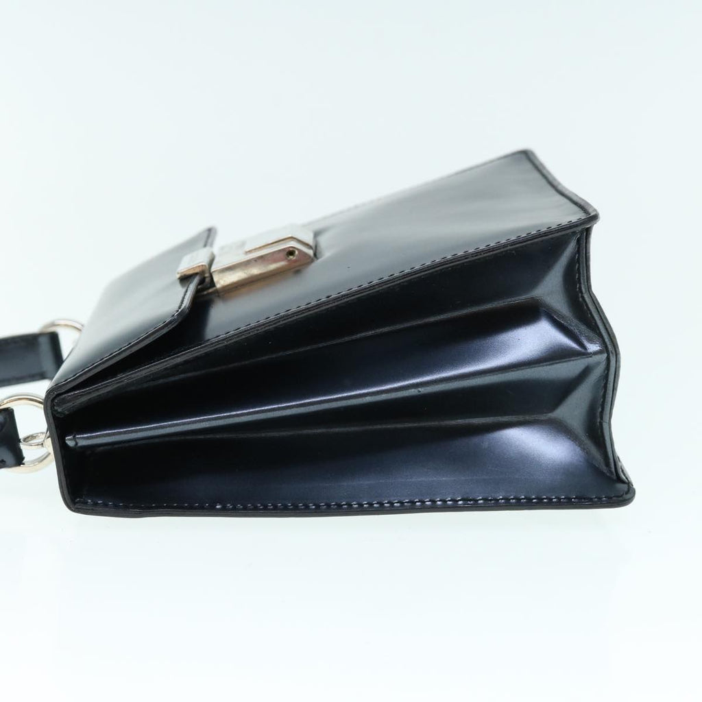 GUCCI Hand Bag Patent leather 2way Black 61541
