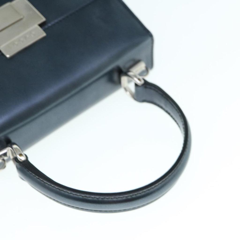 GUCCI Hand Bag Patent leather 2way Black 61541