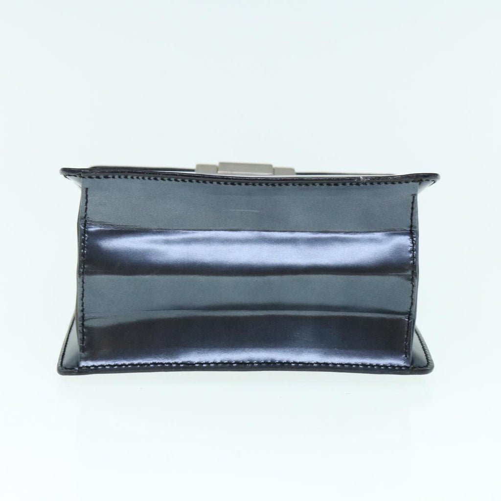 GUCCI Hand Bag Patent leather 2way Black 61541