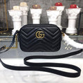 Glami Marmont MatelassÃƒÂ© Mini Bag Black MatelassÃƒÂ© Chevron For Women 7in/18cm Glami 448065 DTD1T 1000