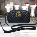 Glami Marmont Small MatelassÃƒÂ© Shoulder Bag Black MatelassÃƒÂ© Chevron For Women 9.5in/24cm Glami 447632 DTD1T 1000
