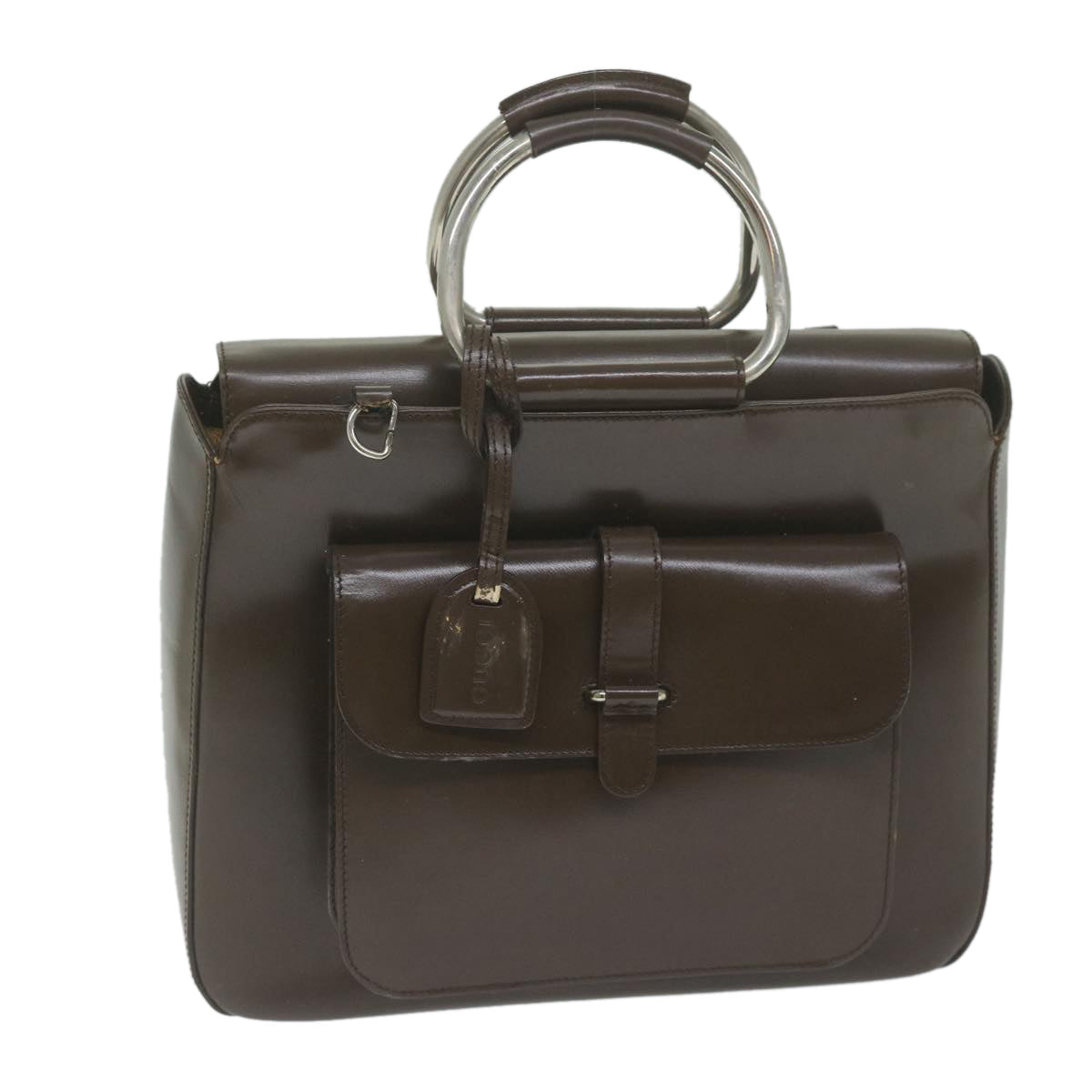 GUCCI Hand Bag Patent leather Brown 000 2058 0307 5 61566