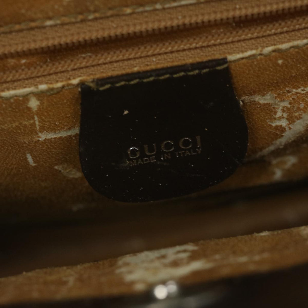 GUCCI Hand Bag Patent leather Brown 000 2058 0307 5 61566