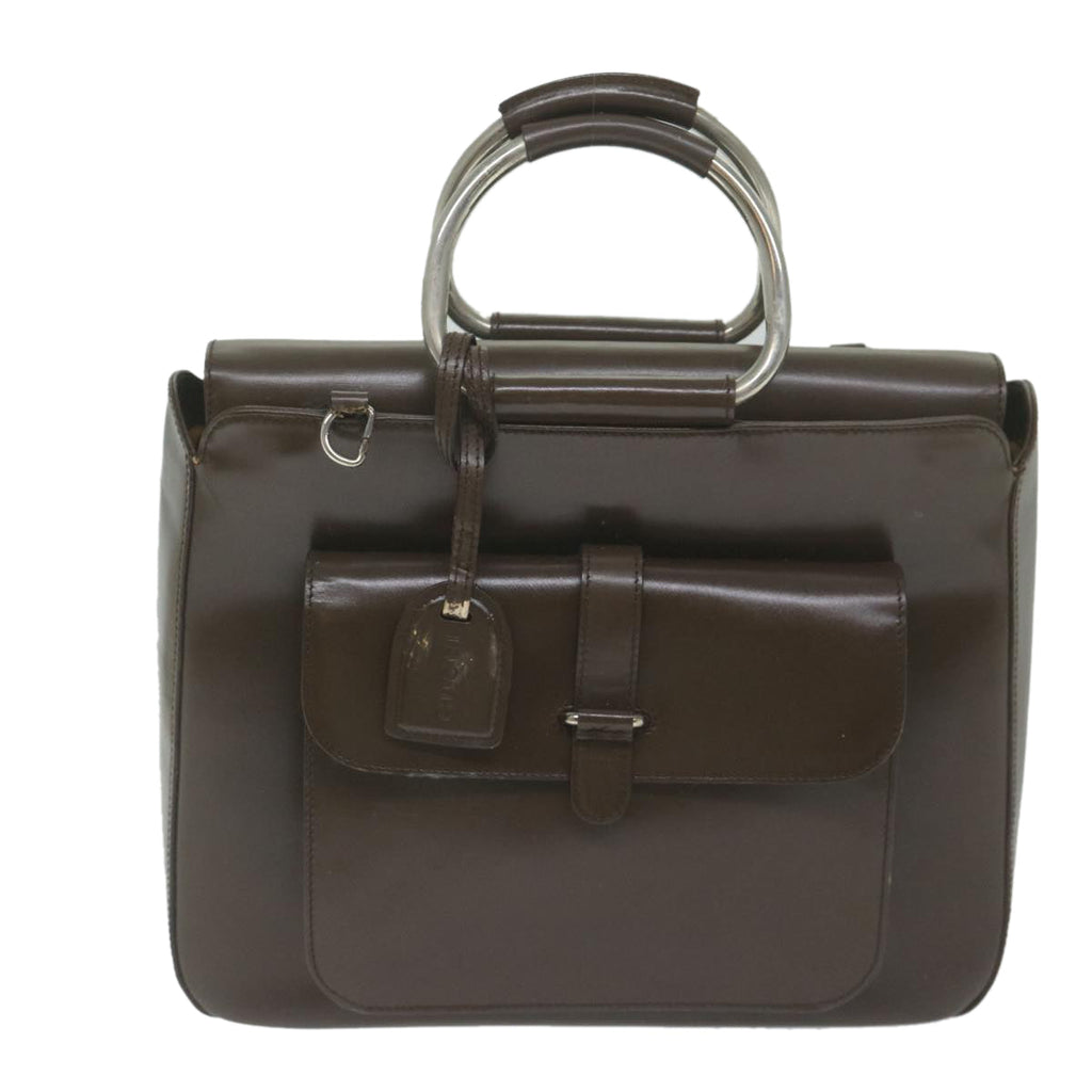 GUCCI Hand Bag Patent leather Brown 000 2058 0307 5 61566