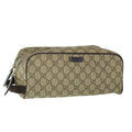 GUCCI Shoes Case GG Supreme PVC Leather Beige 211125 61571