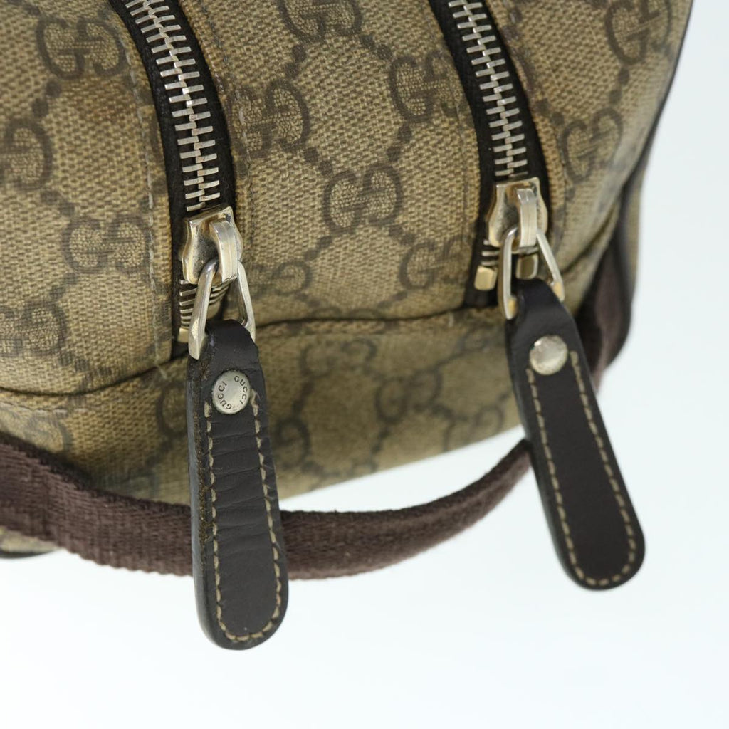 GUCCI Shoes Case GG Supreme PVC Leather Beige 211125 61571
