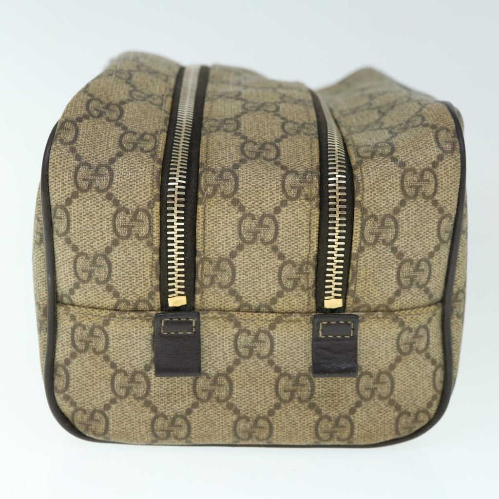 GUCCI Shoes Case GG Supreme PVC Leather Beige 211125 61571
