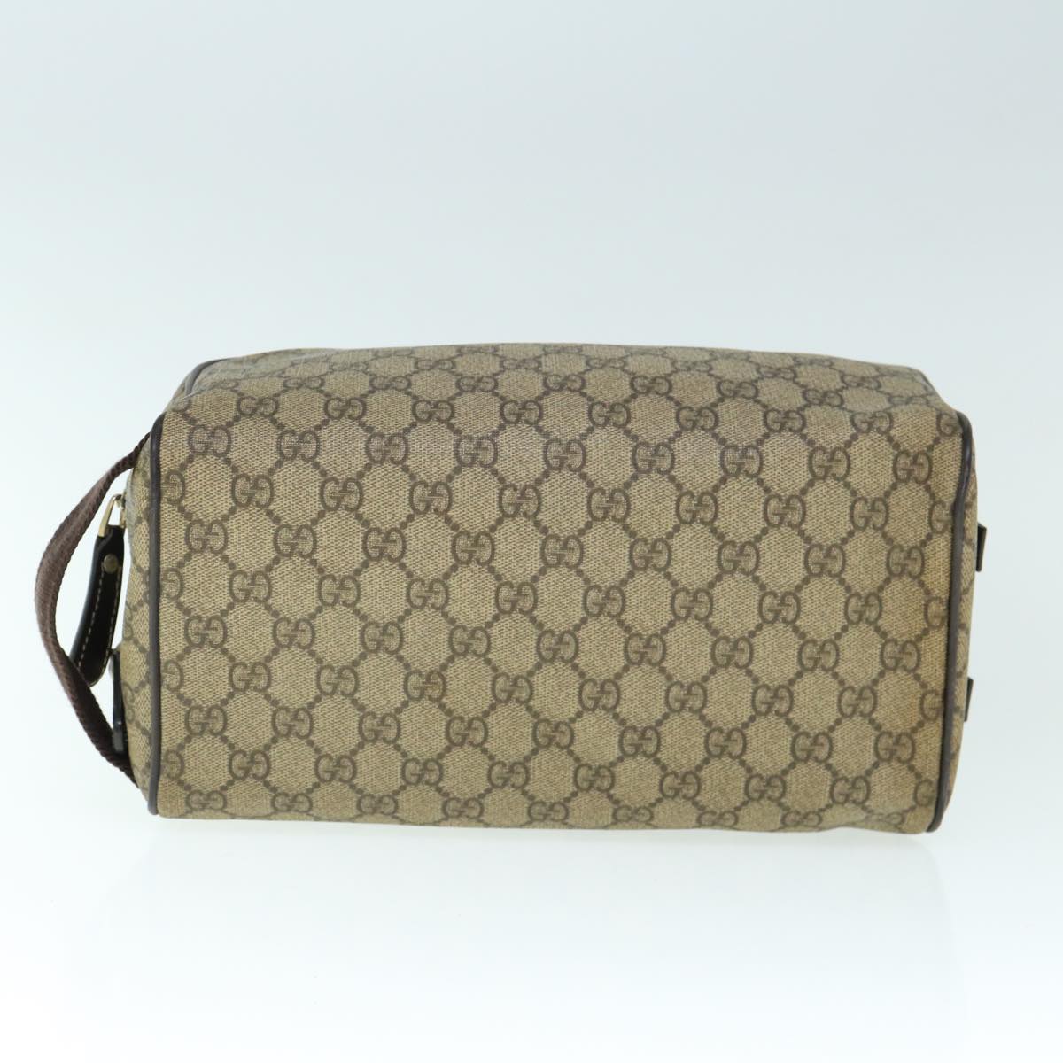 GUCCI Shoes Case GG Supreme PVC Leather Beige 211125 61571