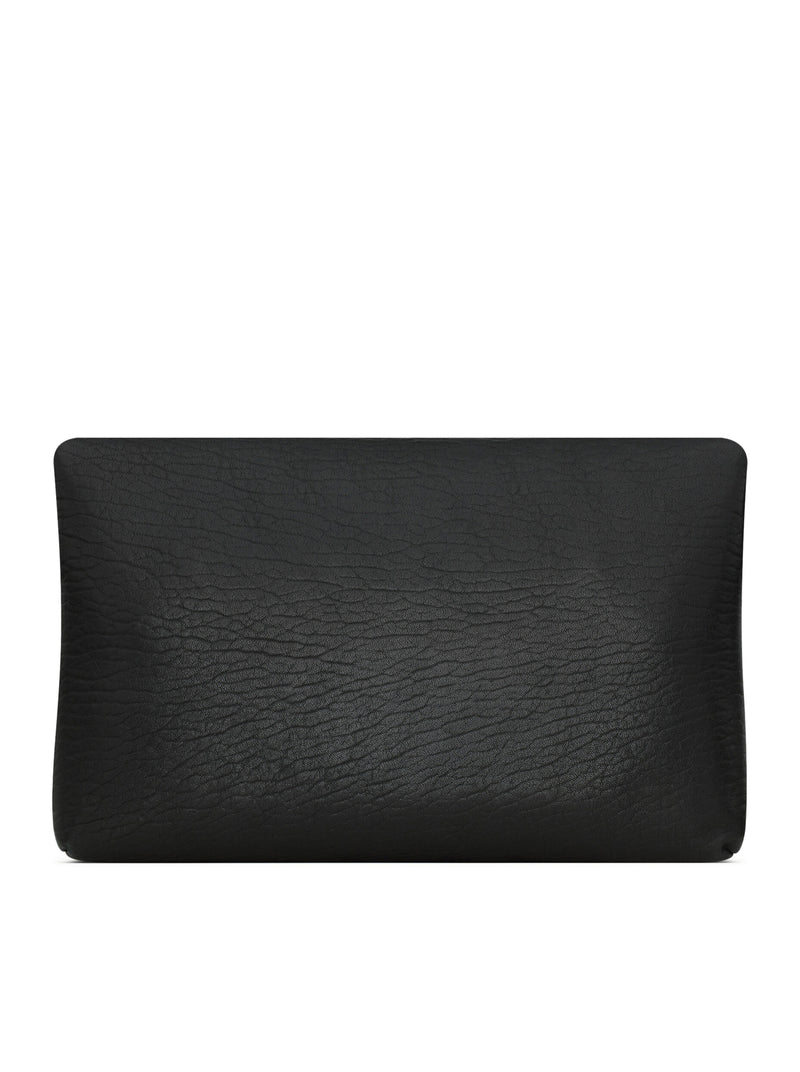 Saint Laurent Men Large Cassandre Envelope Clutch In Hammered Lambskin