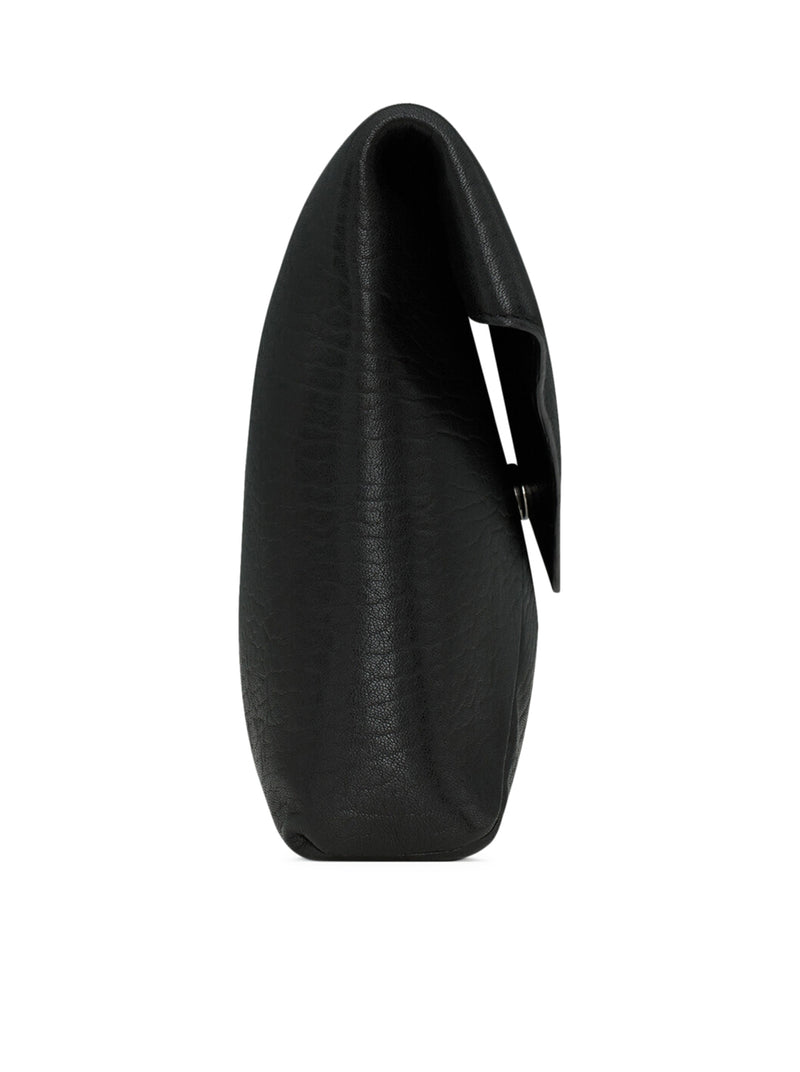 Saint Laurent Men Large Cassandre Envelope Clutch In Hammered Lambskin