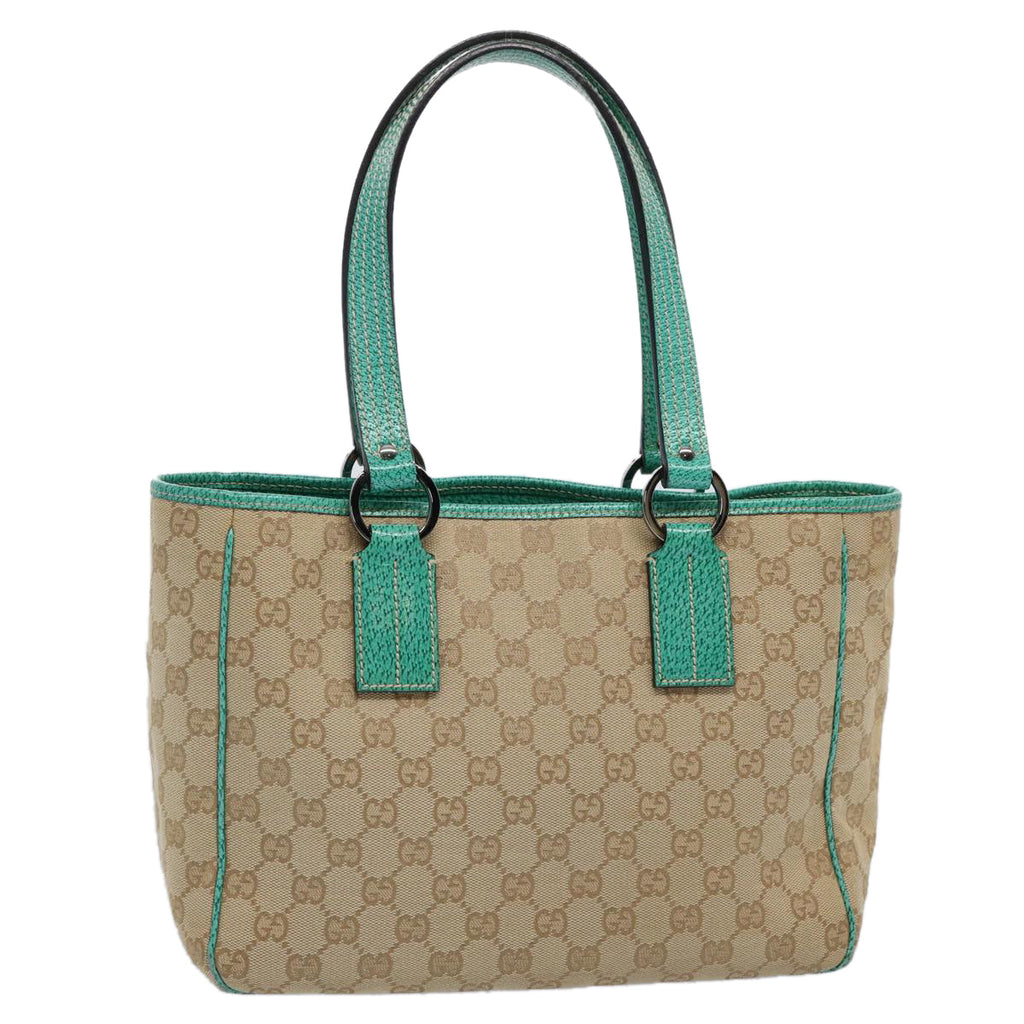 GUCCI GG Canvas Tote Bag Beige 113019 61647