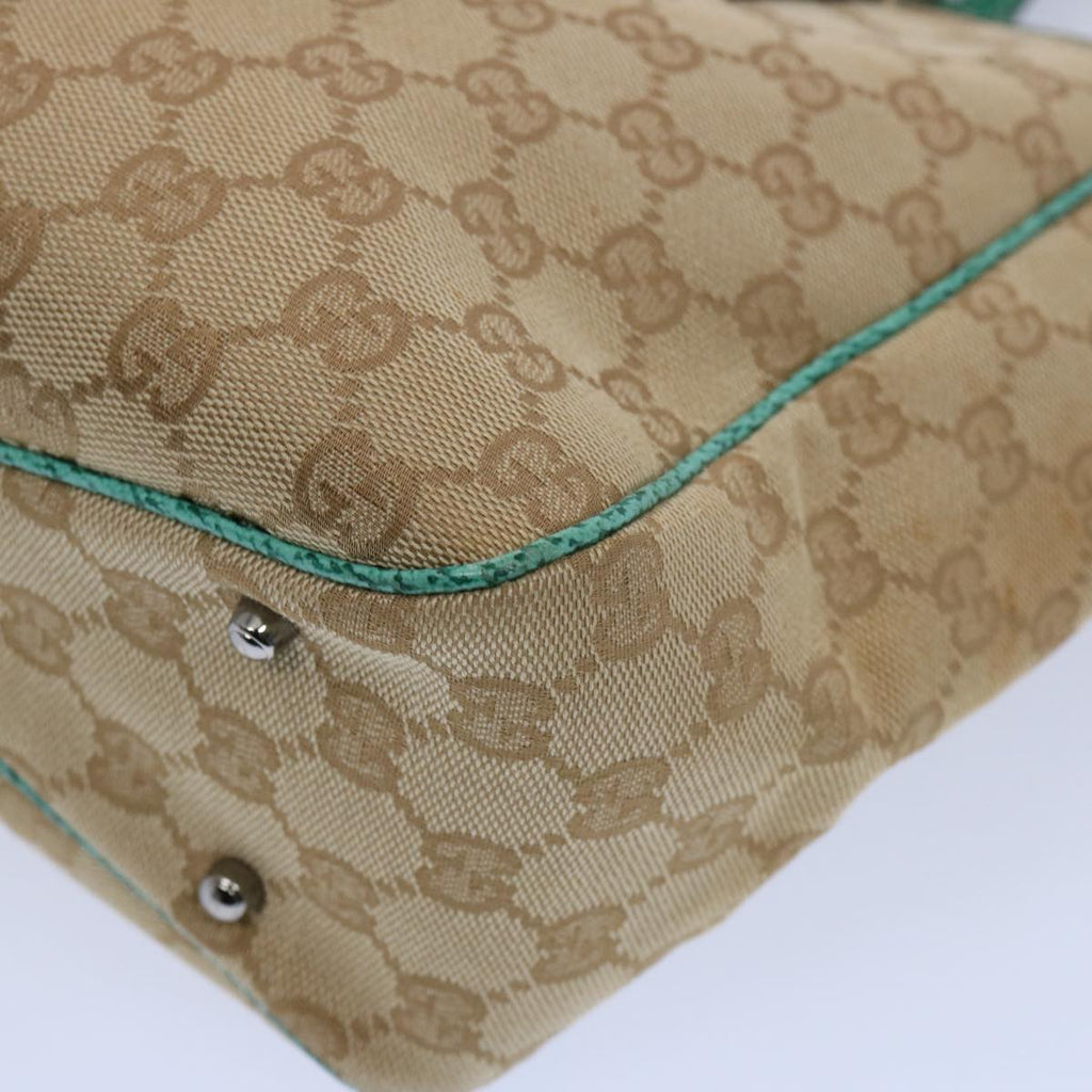 GUCCI GG Canvas Tote Bag Beige 113019 61647