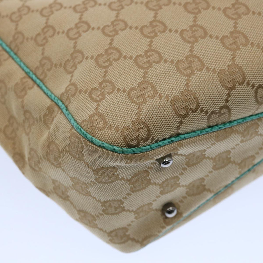GUCCI GG Canvas Tote Bag Beige 113019 61647
