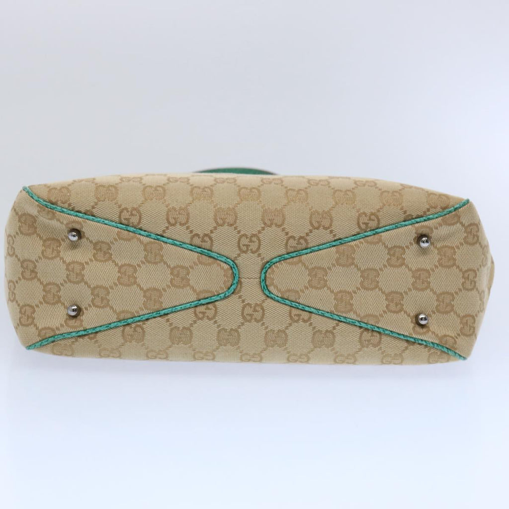 GUCCI GG Canvas Tote Bag Beige 113019 61647