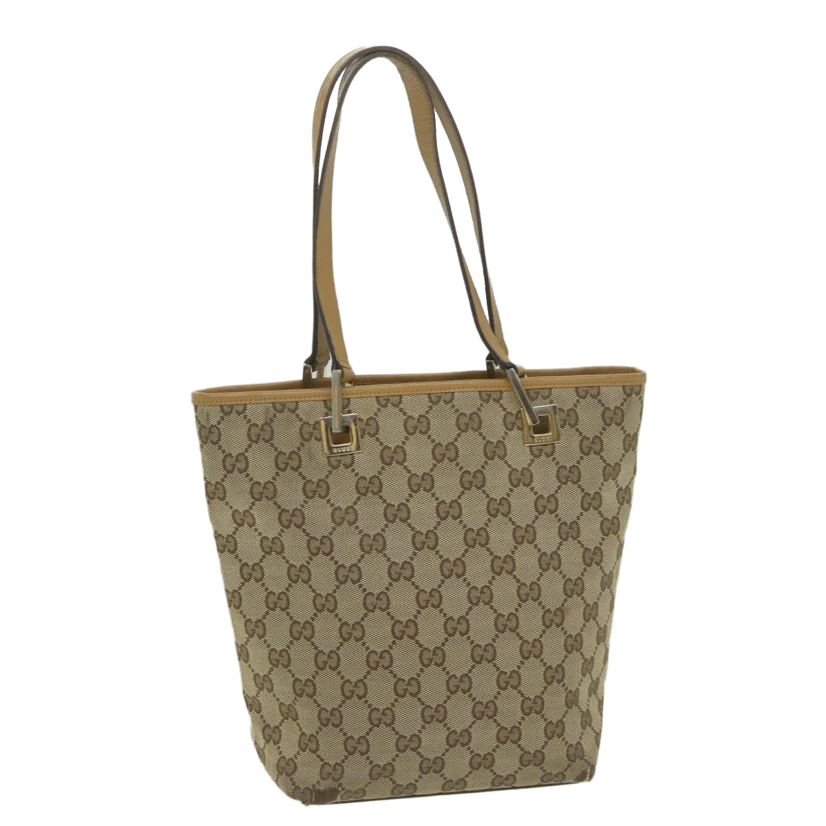 GUCCI GG Canvas Hand Bag Beige 002 1099 61649