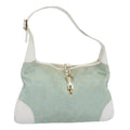 GUCCI GG Canvas Jackie Shoulder Bag Light Blue 001 4057 61650