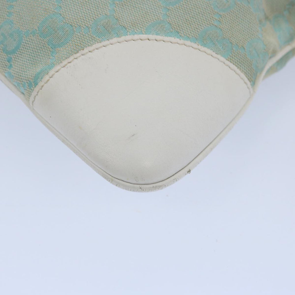 GUCCI GG Canvas Jackie Shoulder Bag Light Blue 001 4057 61650