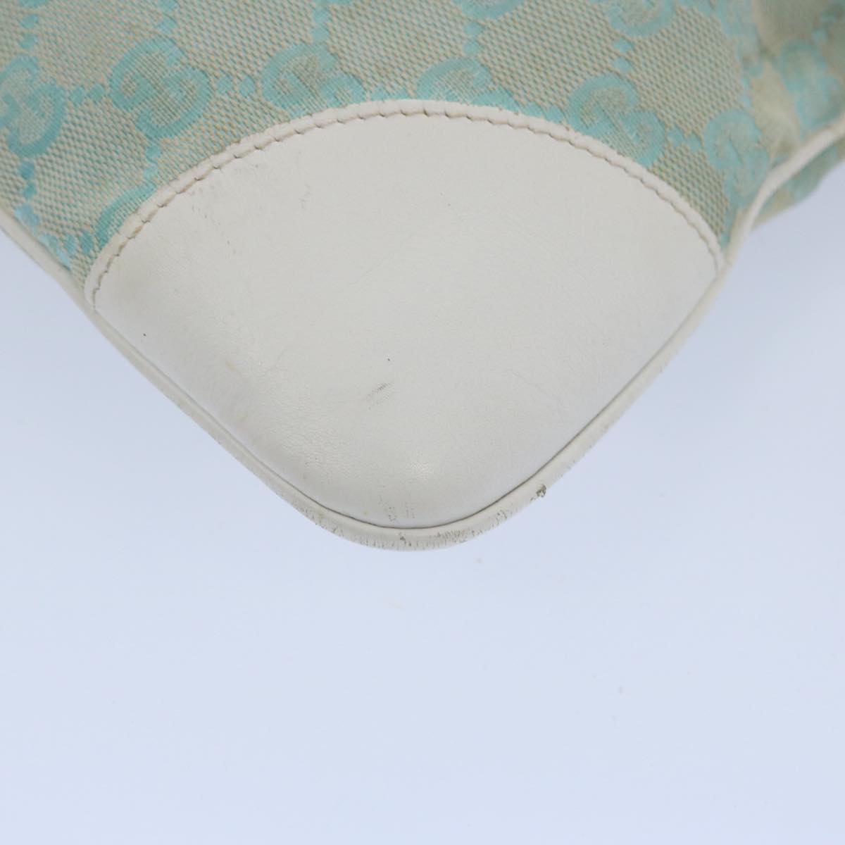 GUCCI GG Canvas Jackie Shoulder Bag Light Blue 001 4057 61650