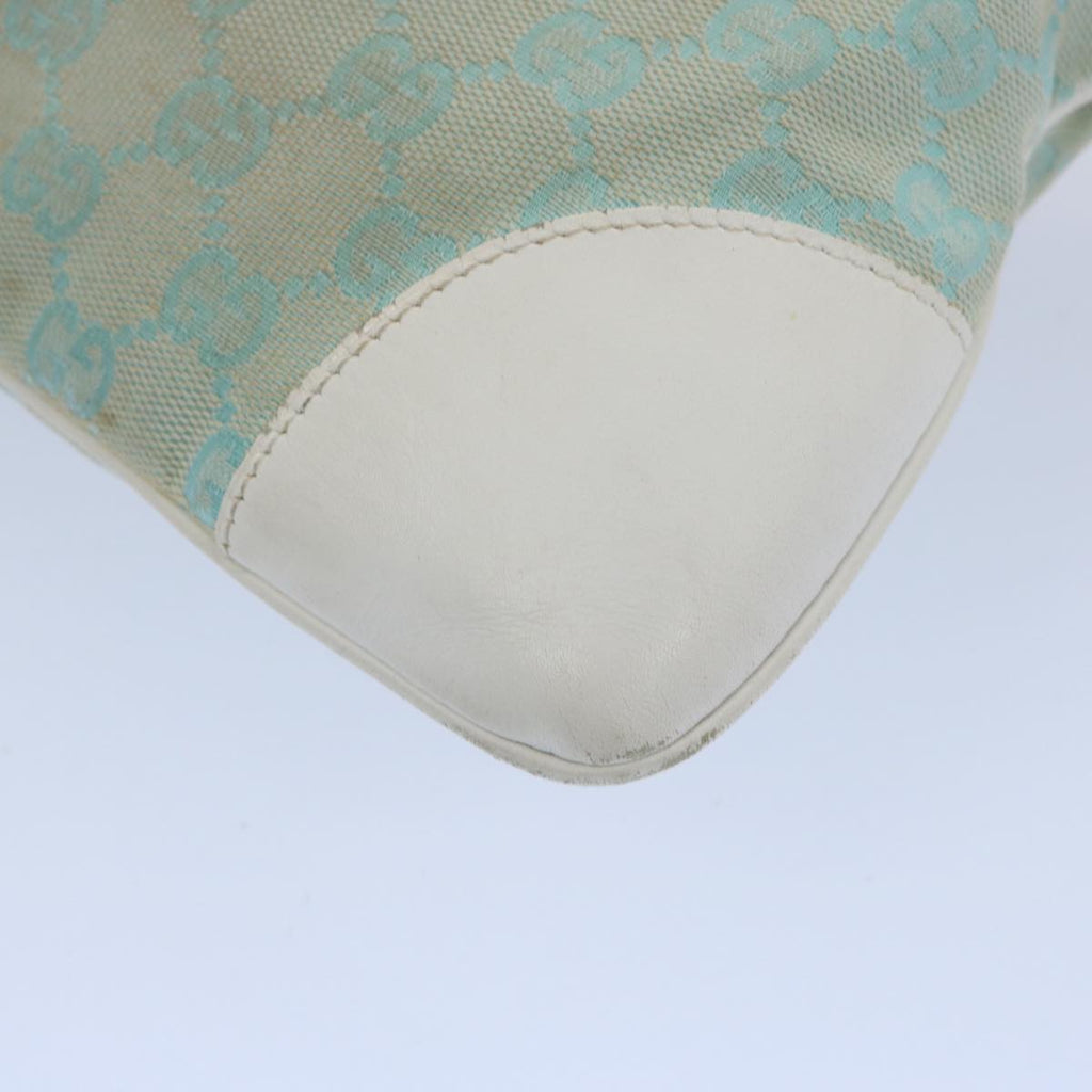 GUCCI GG Canvas Jackie Shoulder Bag Light Blue 001 4057 61650