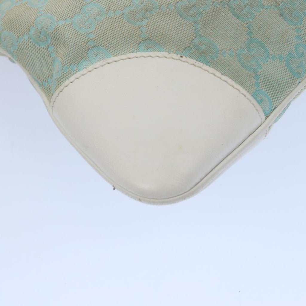 GUCCI GG Canvas Jackie Shoulder Bag Light Blue 001 4057 61650
