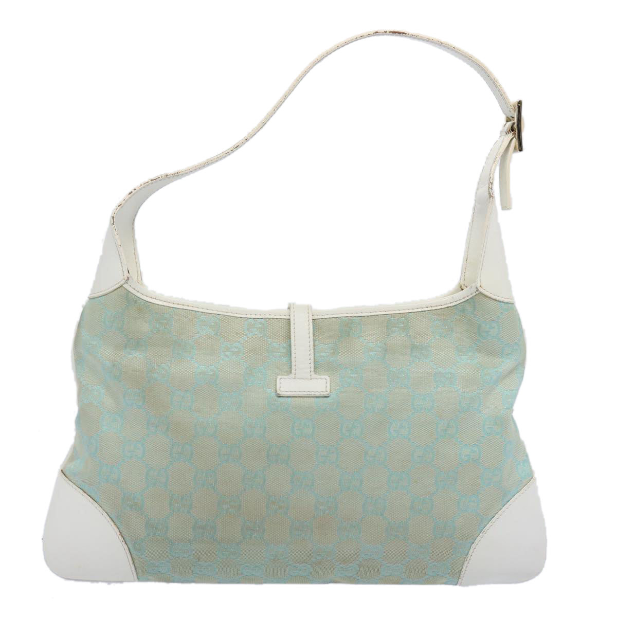 GUCCI GG Canvas Jackie Shoulder Bag Light Blue 001 4057 61650