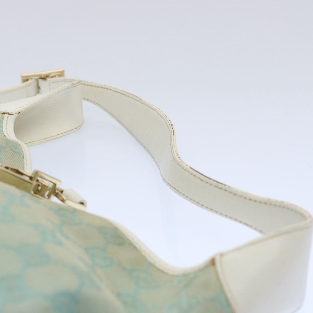 GUCCI GG Canvas Jackie Shoulder Bag Light Blue 001 4057 61650