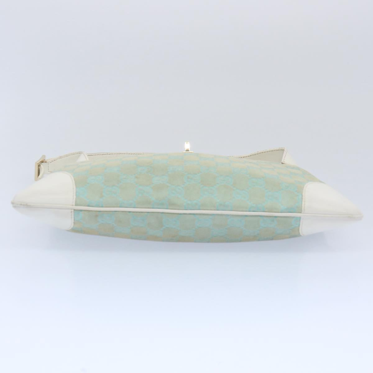 GUCCI GG Canvas Jackie Shoulder Bag Light Blue 001 4057 61650