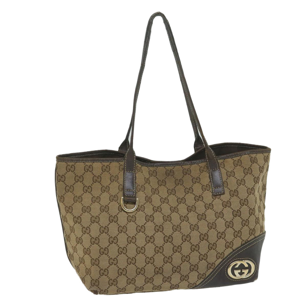 GUCCI GG Canvas Tote Bag Beige 169946 61653