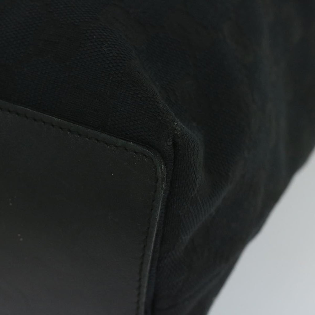 GUCCI GG Canvas Tote Bag Black 61656