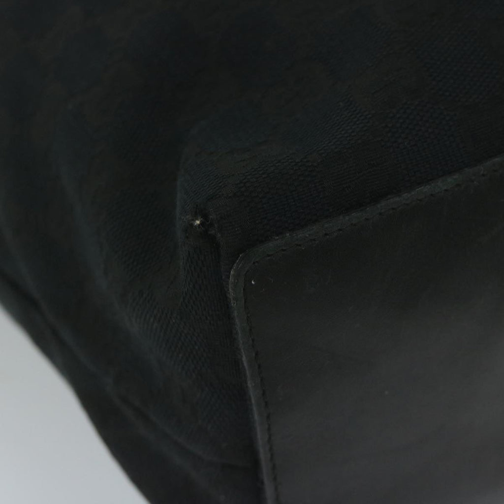 GUCCI GG Canvas Tote Bag Black 61656