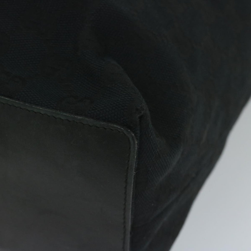 GUCCI GG Canvas Tote Bag Black 61656
