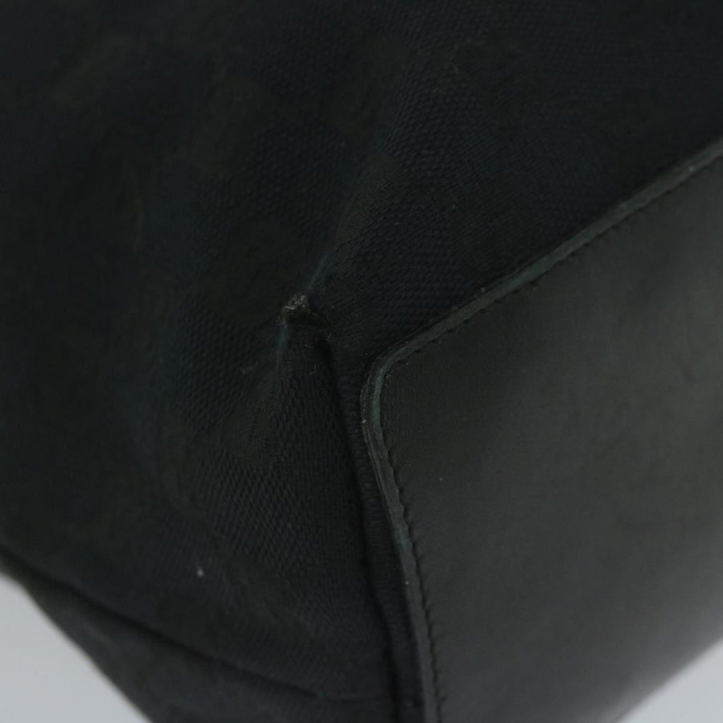 GUCCI GG Canvas Tote Bag Black 61656