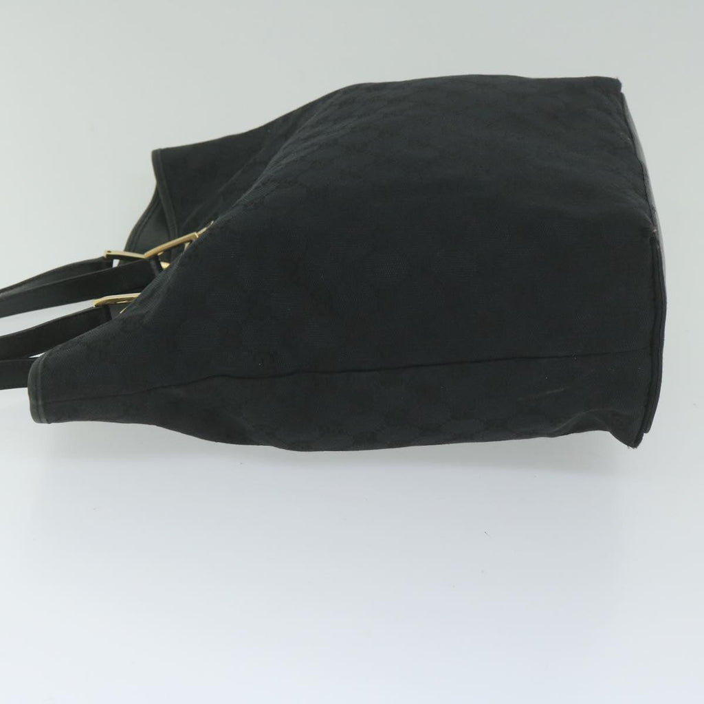 GUCCI GG Canvas Tote Bag Black 61656