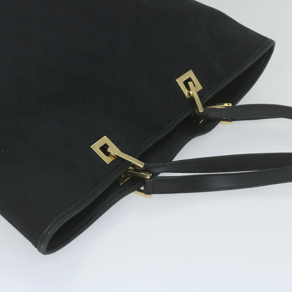 GUCCI GG Canvas Tote Bag Black 61656