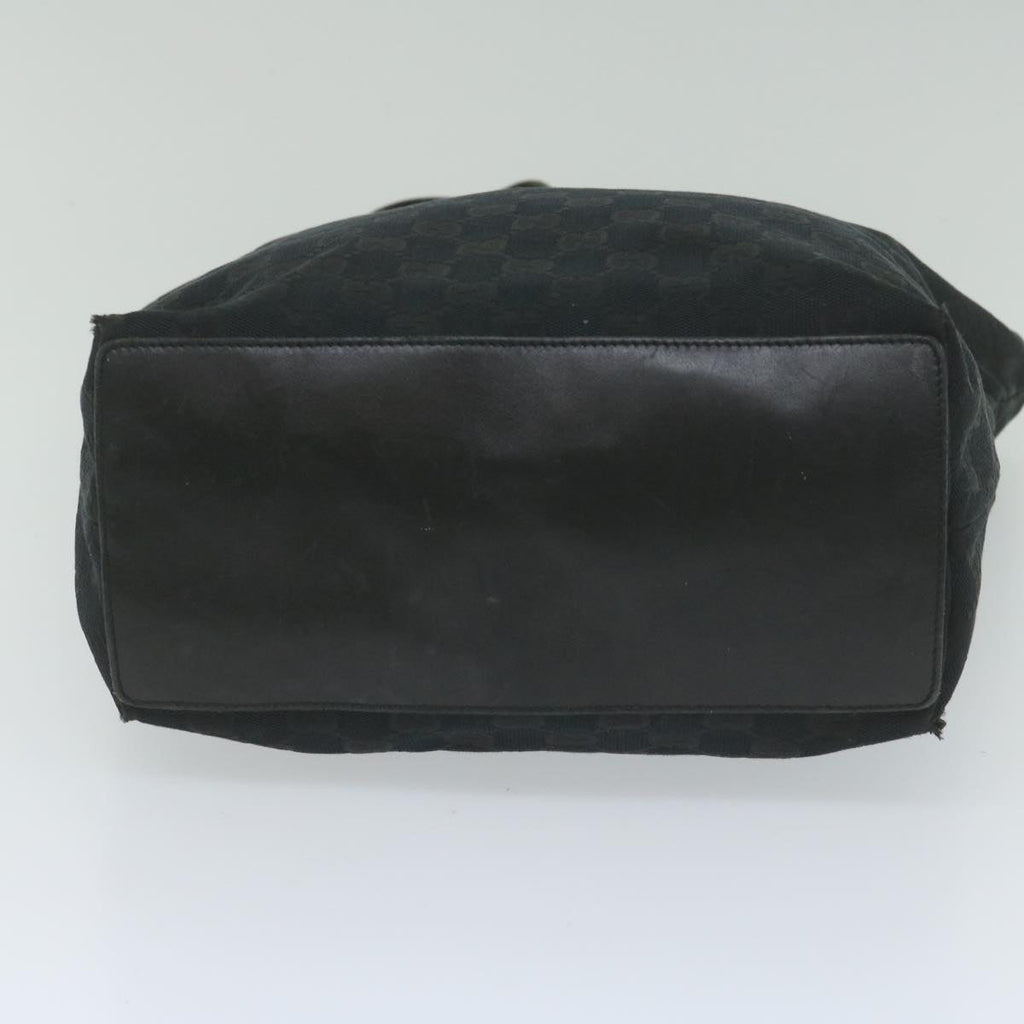 GUCCI GG Canvas Tote Bag Black 61656
