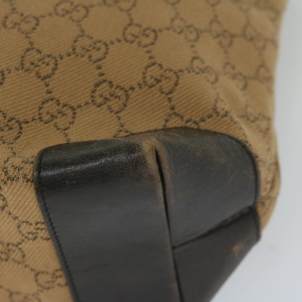 GUCCI GG Canvas Tote Bag Brown 61657