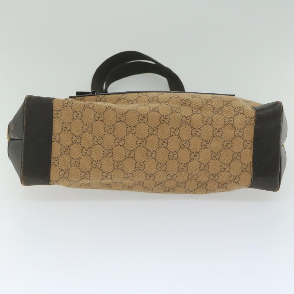 GUCCI GG Canvas Tote Bag Brown 61657