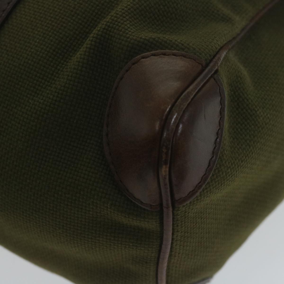 GUCCI Hand Bag Canvas Khaki 30458 61658