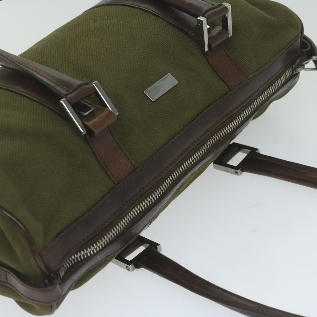 GUCCI Hand Bag Canvas Khaki 30458 61658