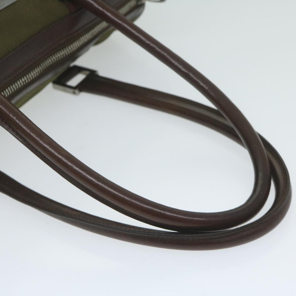 GUCCI Hand Bag Canvas Khaki 30458 61658