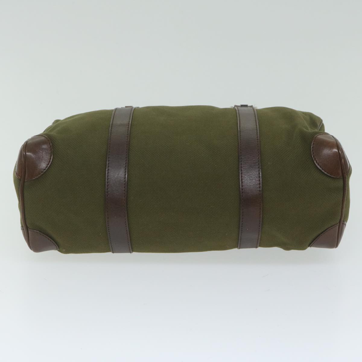 GUCCI Hand Bag Canvas Khaki 30458 61658