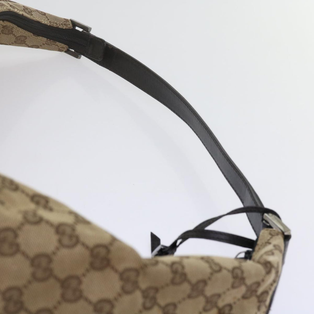 GUCCI GG Canvas Shoulder Bag Beige 61662