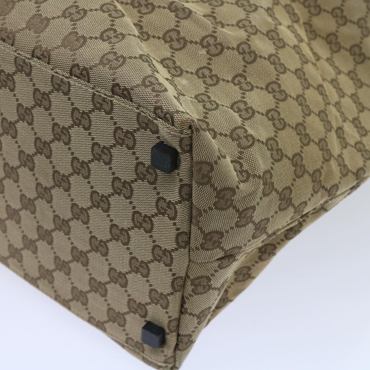 GUCCI GG Canvas Shoulder Bag Beige 61662