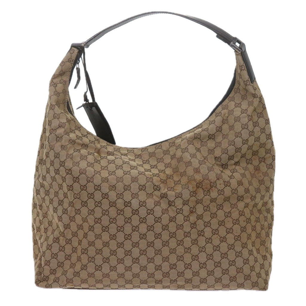 GUCCI GG Canvas Shoulder Bag Beige 61662