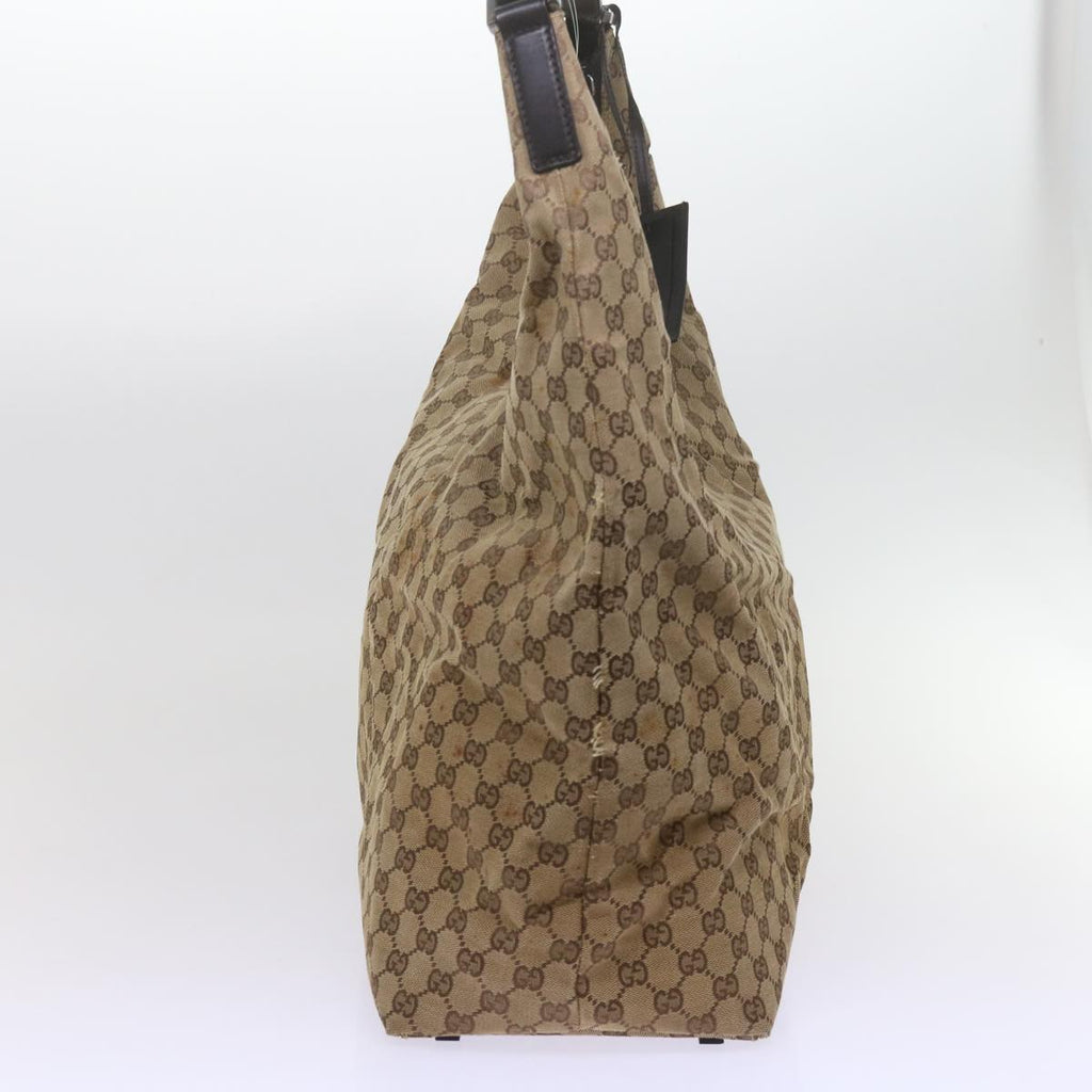 GUCCI GG Canvas Shoulder Bag Beige 61662