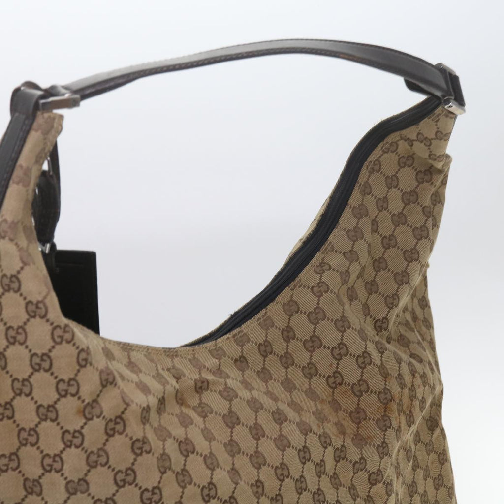 GUCCI GG Canvas Shoulder Bag Beige 61662